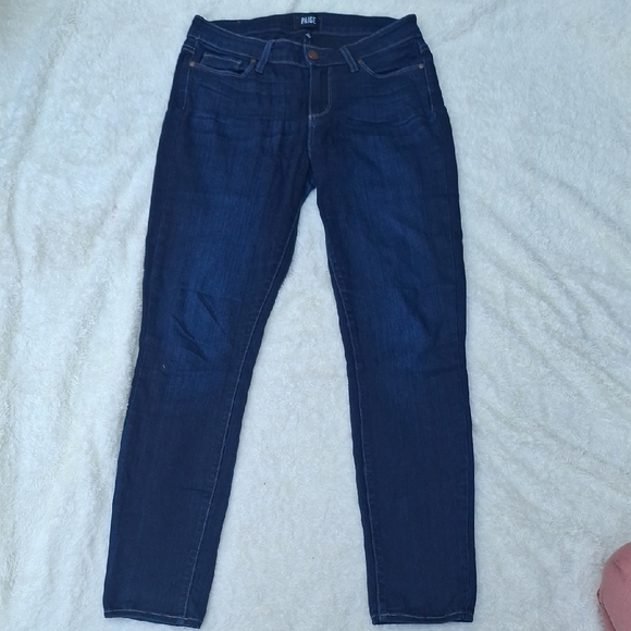 PAIGE Blue Skinny Jeans Classic Fit - Picture 1 of 10